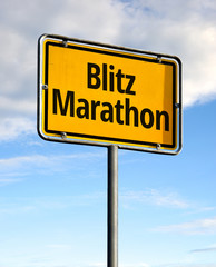 Obraz premium Blitzmarathon