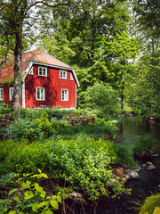 Schwedisches Haus im Wald