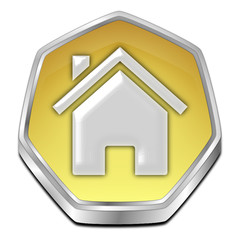 Home Button - 3D illustration