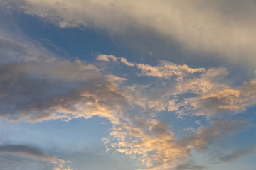 Obraz premium abstract of gold and blue sky background