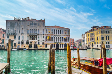 Fototapeta na wymiar Venice Grand Canal on a sunny day