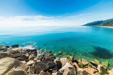 Marina di Cardedu shore in Sardinia
