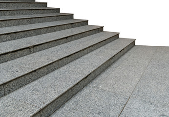 Fototapeta na wymiar Gray granite staircase
