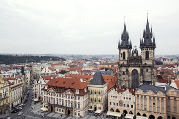 Naklejka na ściany i meble Prague, Czech Republic - Old Town Square in Prague