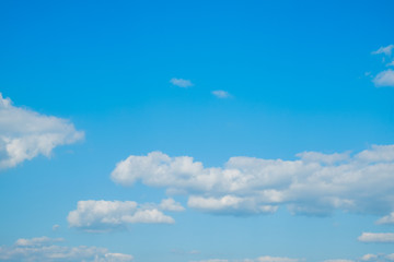 Light blue sky with cloud use as background backdrop presentation