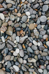 Sandy Beach. The texture of the stones