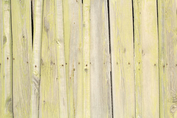 texture of old wooden boards with peeling green paint