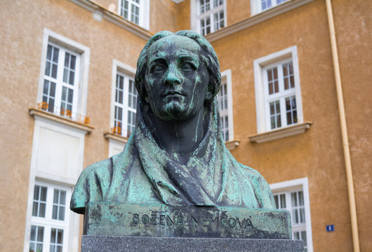 Bozena Nemcova - sculpture of famous Czech writer from era of czech national revival movement