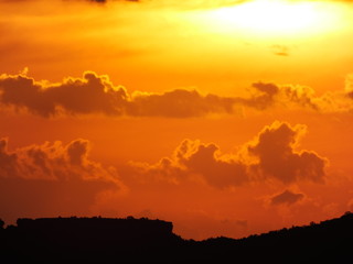 Fototapeta premium Dramatic stormy sky and clouds