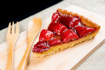 one slice of pie dessert ready to eat