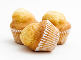Cupcakes on white background