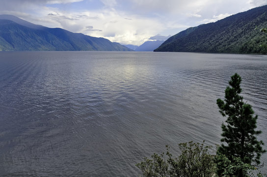Teletskoye lake, view from the cape Kuvan