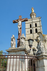 Obraz premium The biblical representation of the crucifixion of Jesus for the Cathedral of Avignon