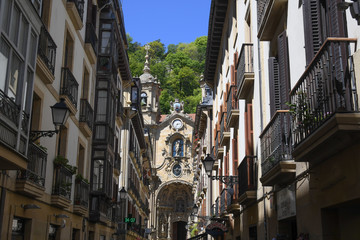 Obraz premium Basilica of Santa Maria del Coro in San Sebastian. 