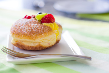 Berliner with Fruit Topping