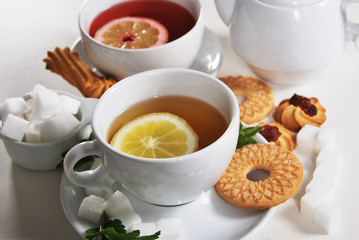 Lemon tea and fruit tea handmade