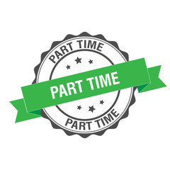 Obraz premium Part time stamp illustration