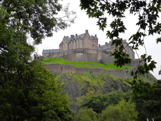 Fototapeta na wymiar Below Edinburgh Castle