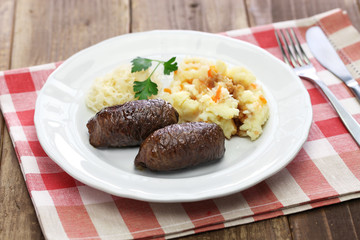 homemade beef roll, rundervink, dutch cuisine
