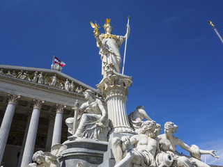 Obraz premium Österreich, Wien, Parlament