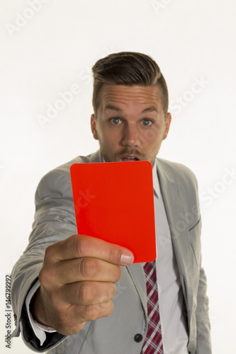 "Manager mit roter Karte" Stockfotos und lizenzfreie Bilder auf Fotolia