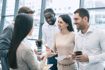 Group of people business meeting team work concept