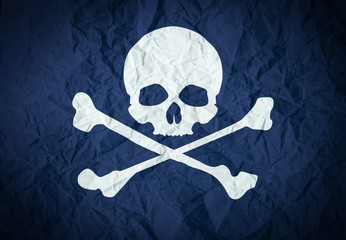 pirate flag with skull and bones