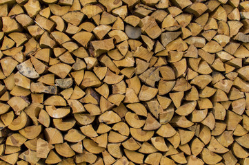 Cut pieces of wood