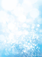 Vector blue, lights, bokeh background.