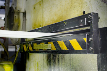 Offset printing print machine detail of roll paper