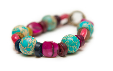 Elegant jewellery isolated on the whtie background