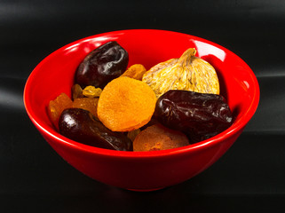 dried fruits on the saucer