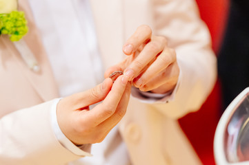 Ringe anstecken - Hochzeit