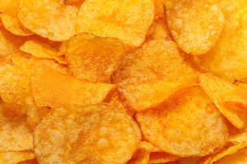Potato chips background