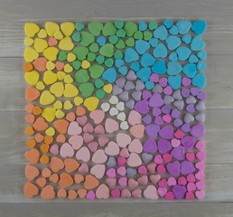 Color Pallet of Valentines Day Candy