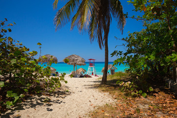 CUBA. VARADERO. Beautiful Varadero beach.