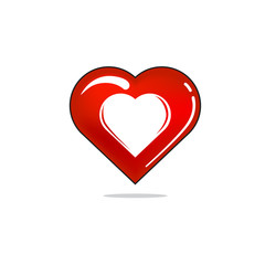 heart icon vector