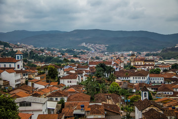 Aerial view of Mariana City - Minas Gerais, Brazil