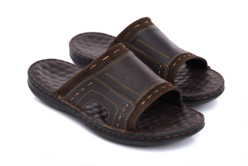 Brown leather sandal