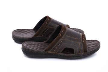 Brown leather sandal