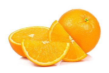 Orange isolated on the white background