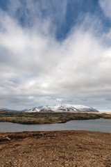 Snaefellsjokull National Park on the Snaefellsnes peninsula in Iceland