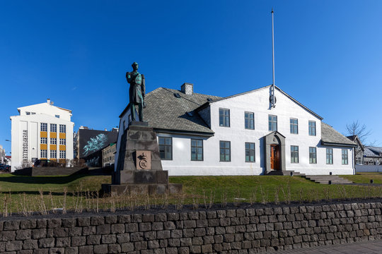 Stjornarradid, the location of the prime minister's office and the headquarters of the Icelandic Government.