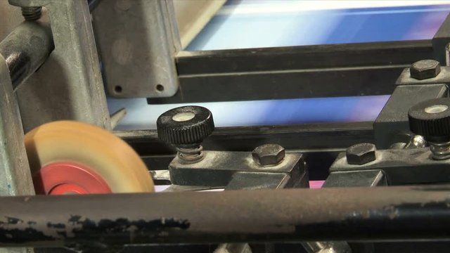 Printing Press Close Up