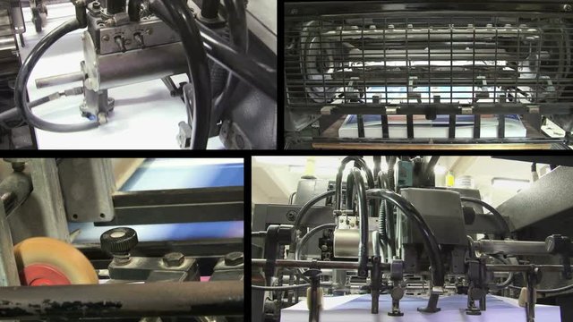 Printing Press Montage