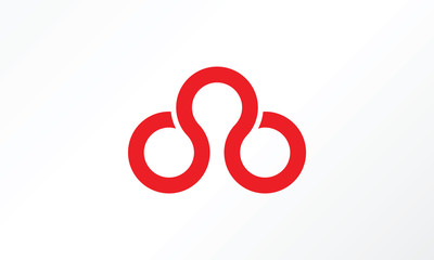 solution tech connection identity logo template