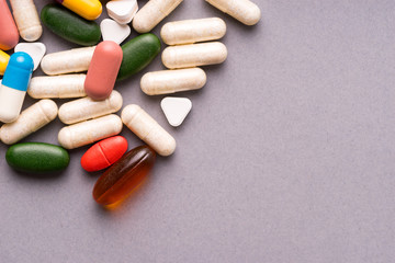 Medicine, tablet and drug in various shape