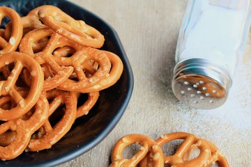Salted pretzels