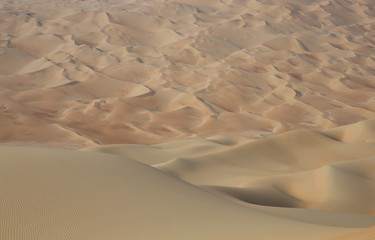 Fototapeta na wymiar sand dunes of Liwa desert