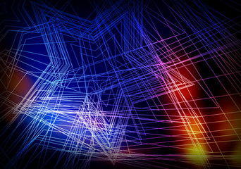 colorful star motion background
